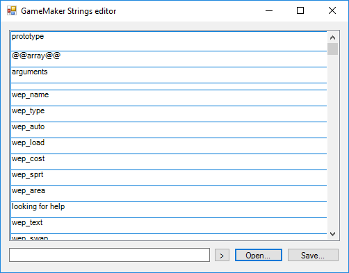 strings editor