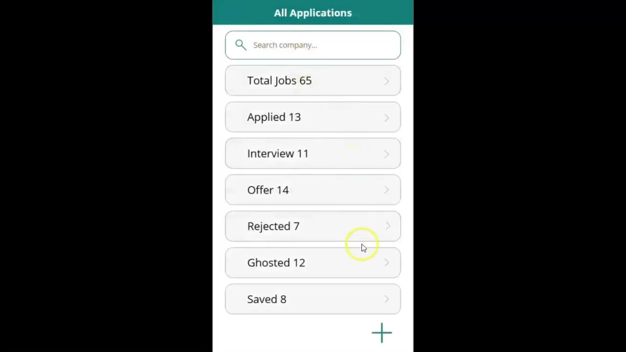 Job Tracker App Demo