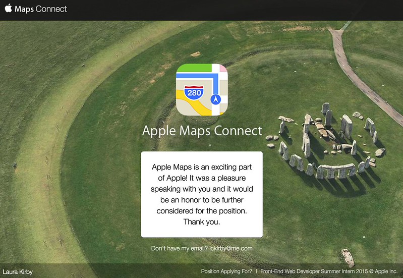 GitHub - LauraKirby/apple-maps-connect: A "thank you" note to the Apple ...