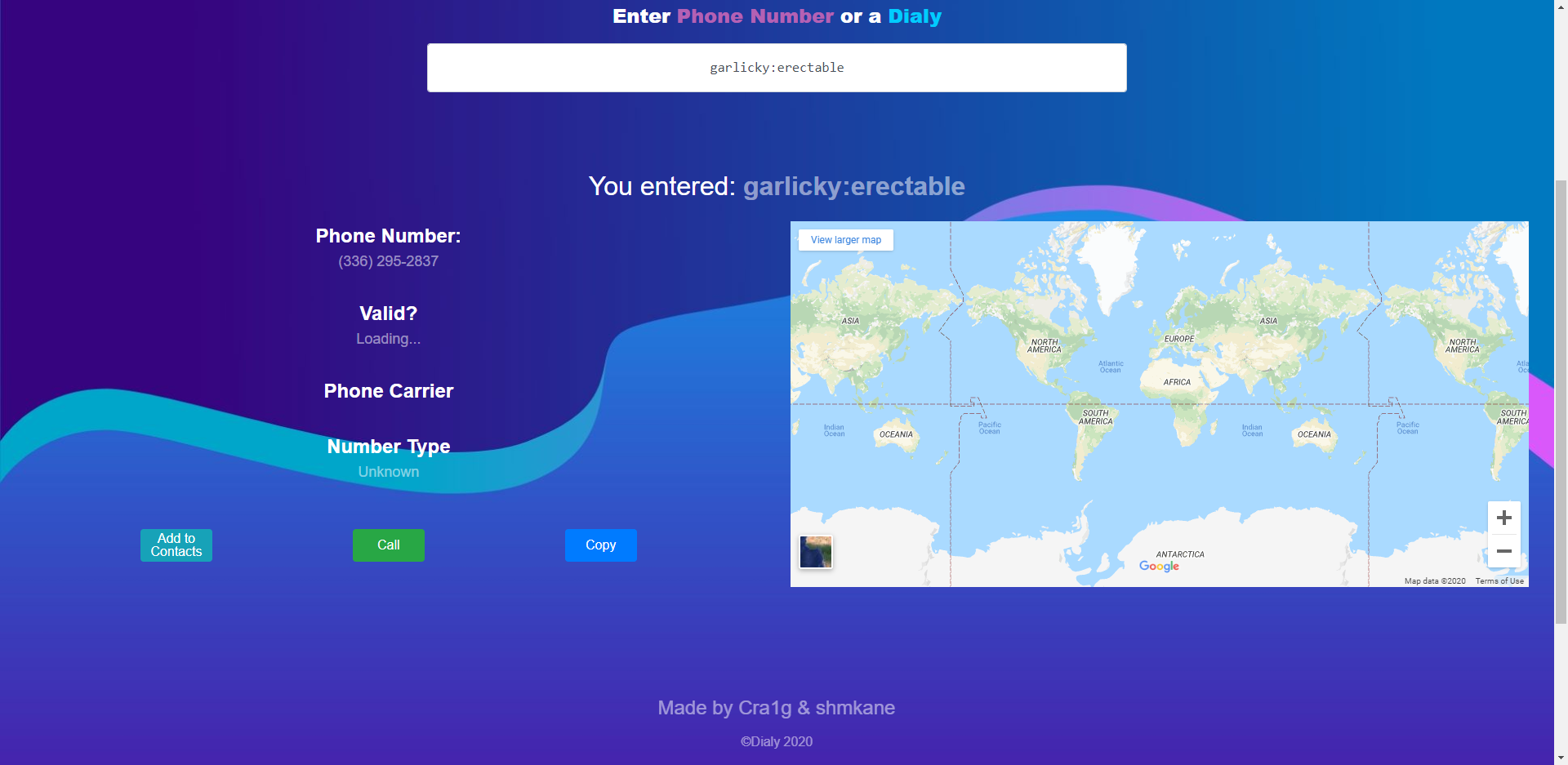 Dialy results