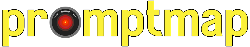 Image 1: a logo for prompmap