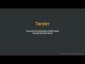 Tarsier - local endpoint