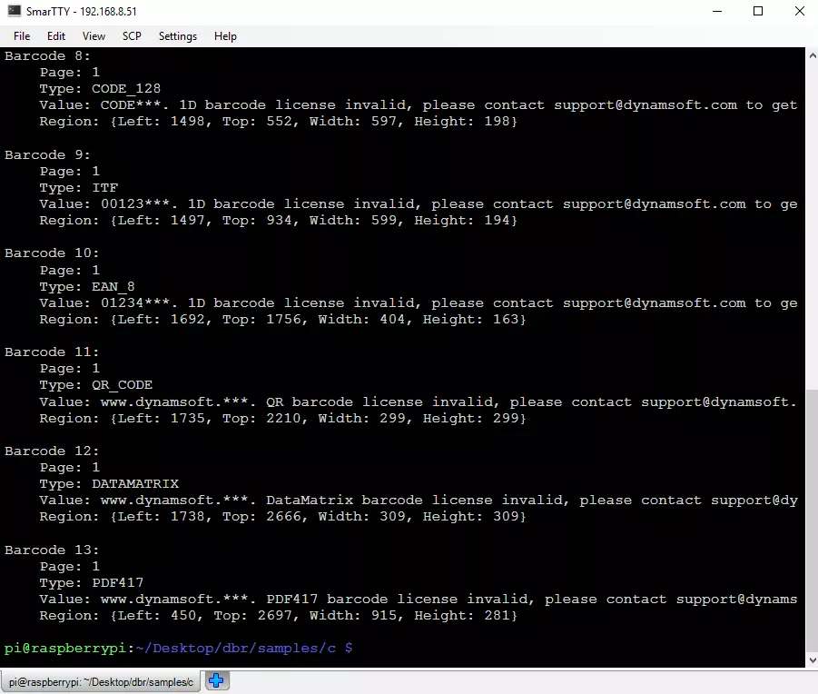 Raspberry Pi Barcode Reader