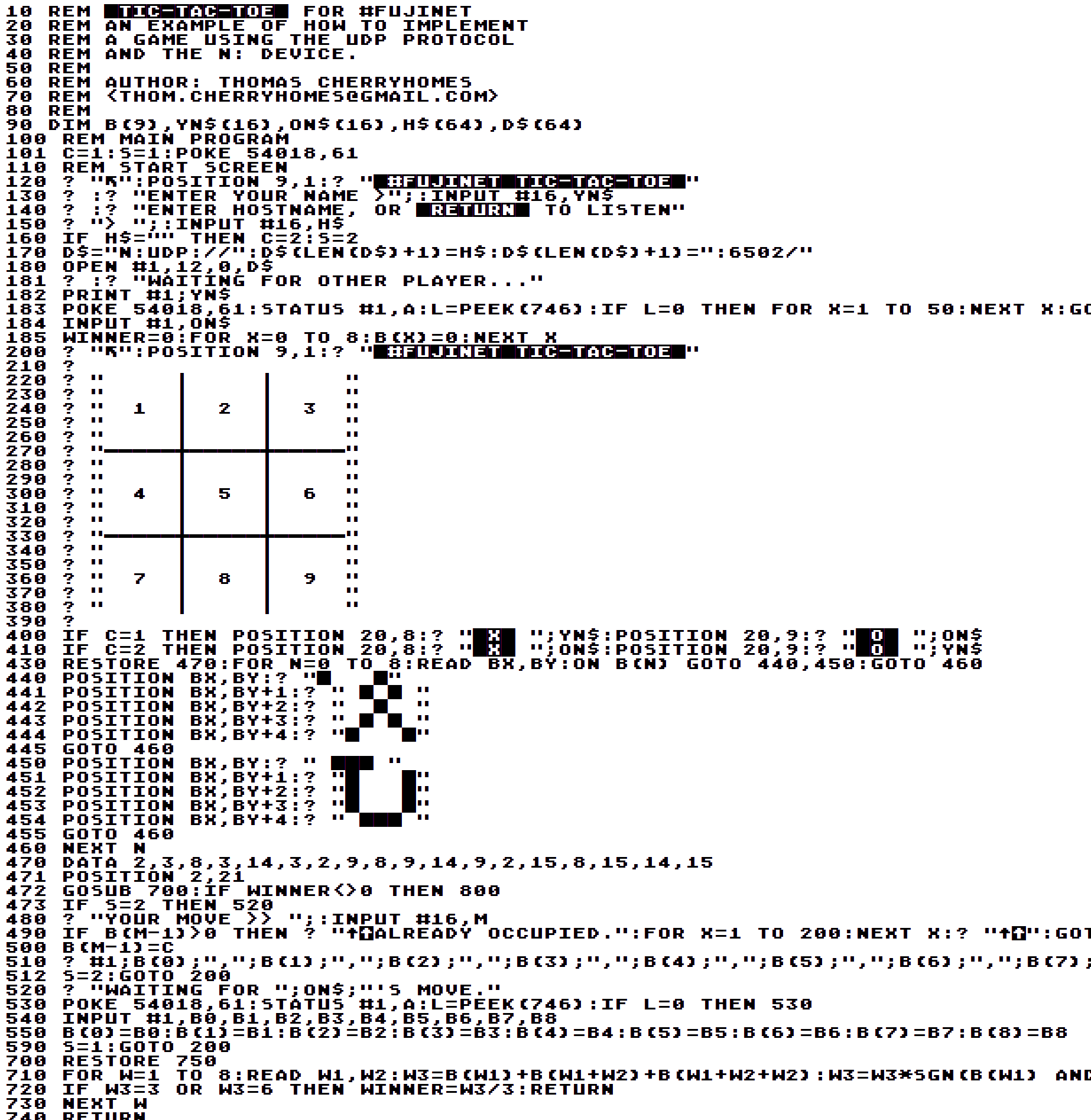 HTML ATASCII Printer