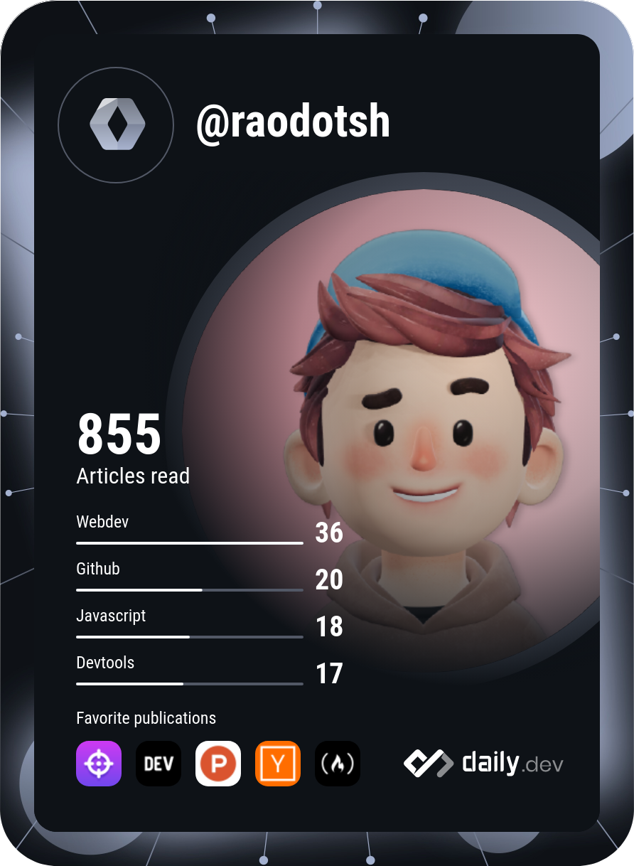 RAO.sh's Dev Card