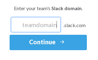 Enter Team Domain