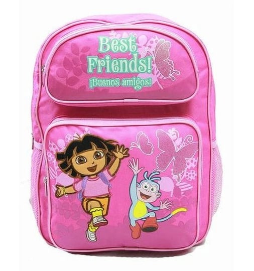 backpack-dora-the-explorer-running-w-boots-flowers-large-bag-new-39498