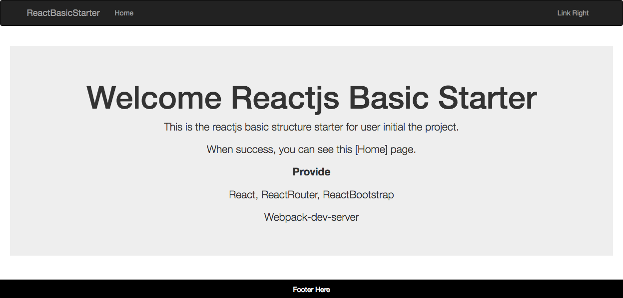 React Basic Starter