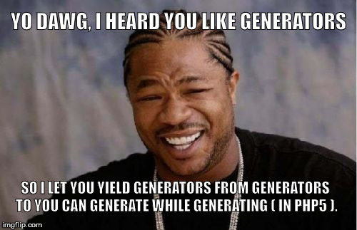 Generator delegation Meme