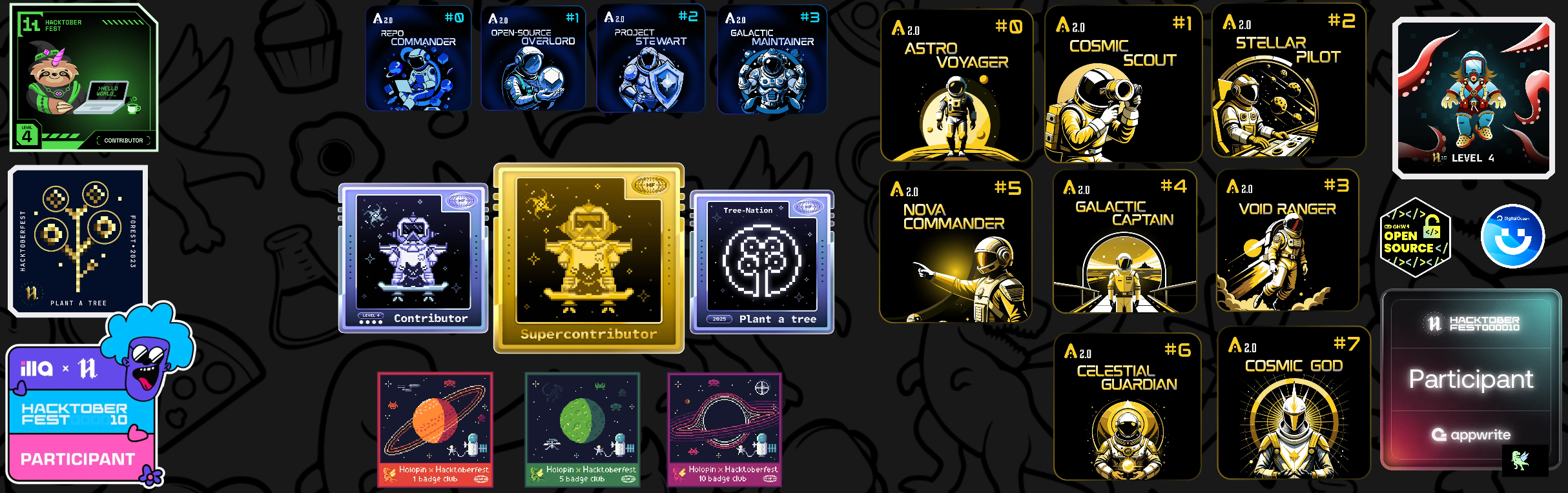 An image of @itsyourap's Holopin badges, which is a link to view their full Holopin profile