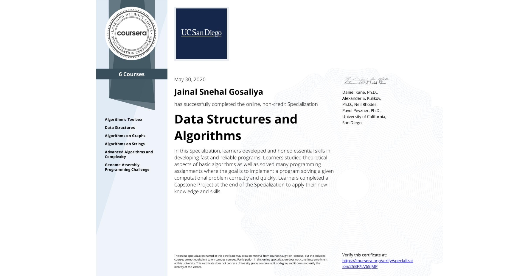 Data Structures and Algorithms