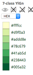 YlGn scheme