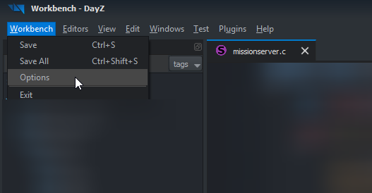Workbench Options