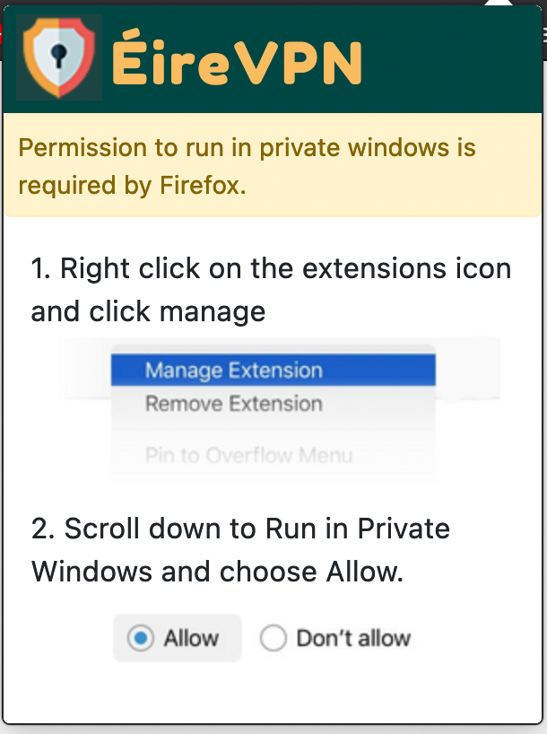 extension instructions