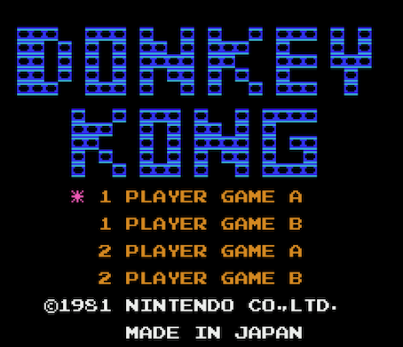 Screenshot of Donkey Kong