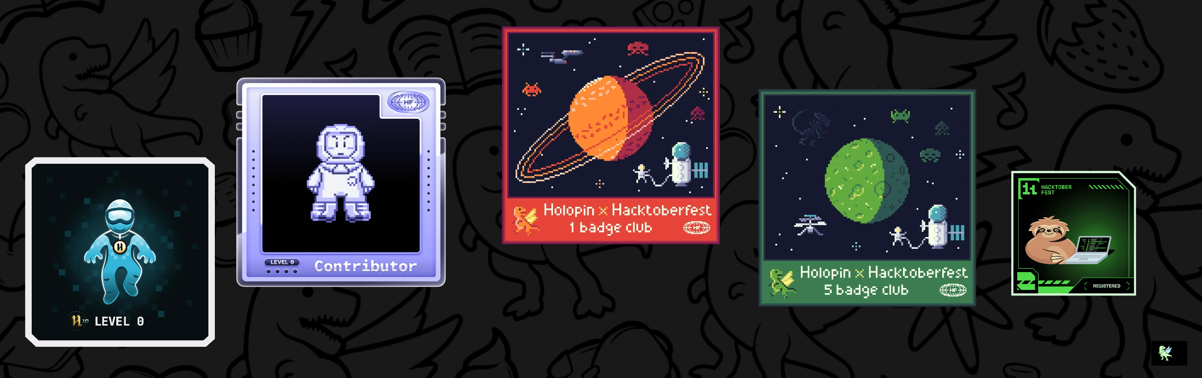 An image of @nitesh04's Holopin badges, which is a link to view their full Holopin profile