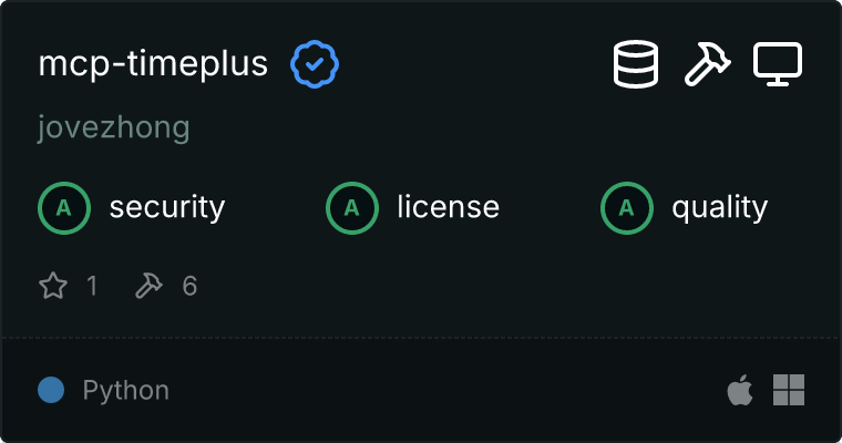 mcp-timeplus MCP server