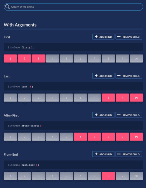 screenshot of family.scss