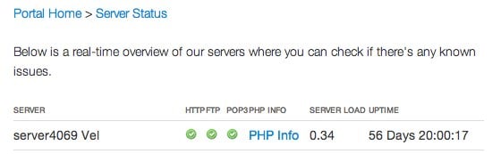WHMCS - Server Status