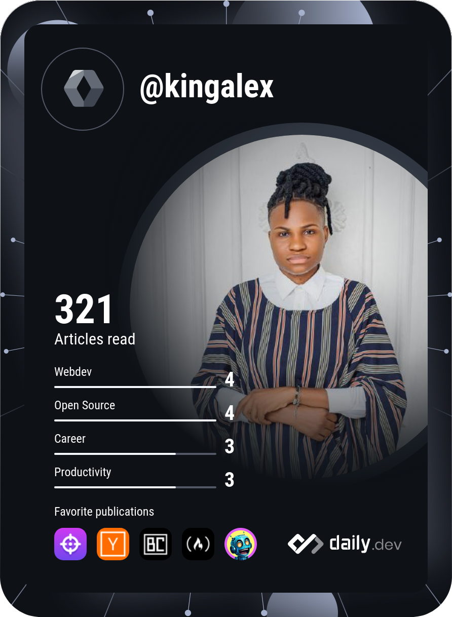 Ogubuike Alexandra's Dev Card