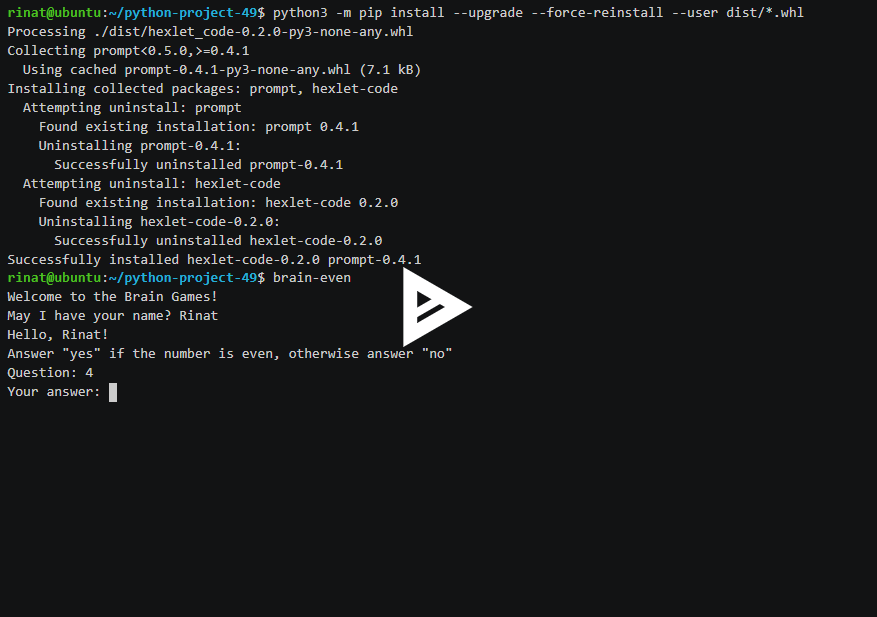 GitHub - tatika9/python-project-49: Проект в рамках обучения на Hexlet ...