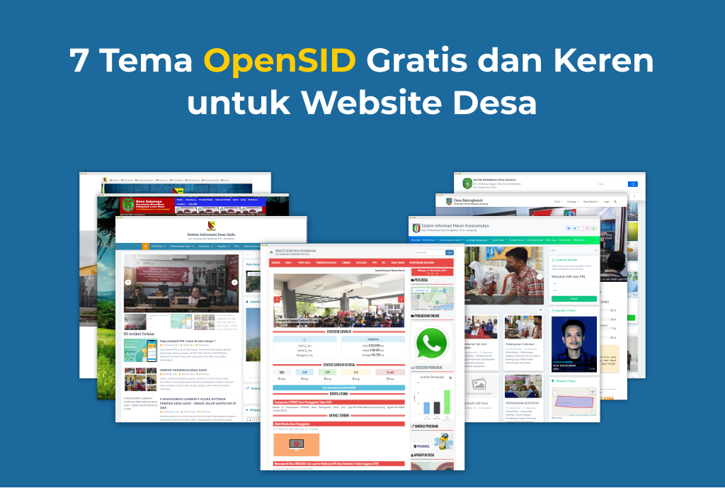 tema opensid gratis menawan dan responsive