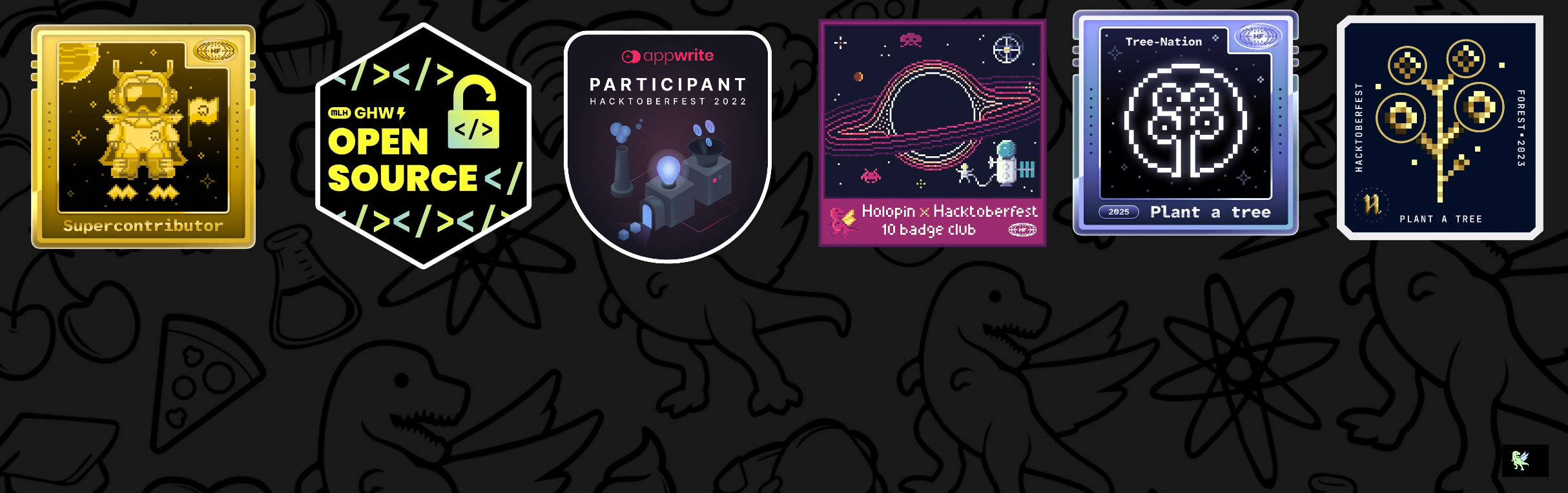 An image of @sushil2803's Holopin badges, which is a link to view their full Holopin profile