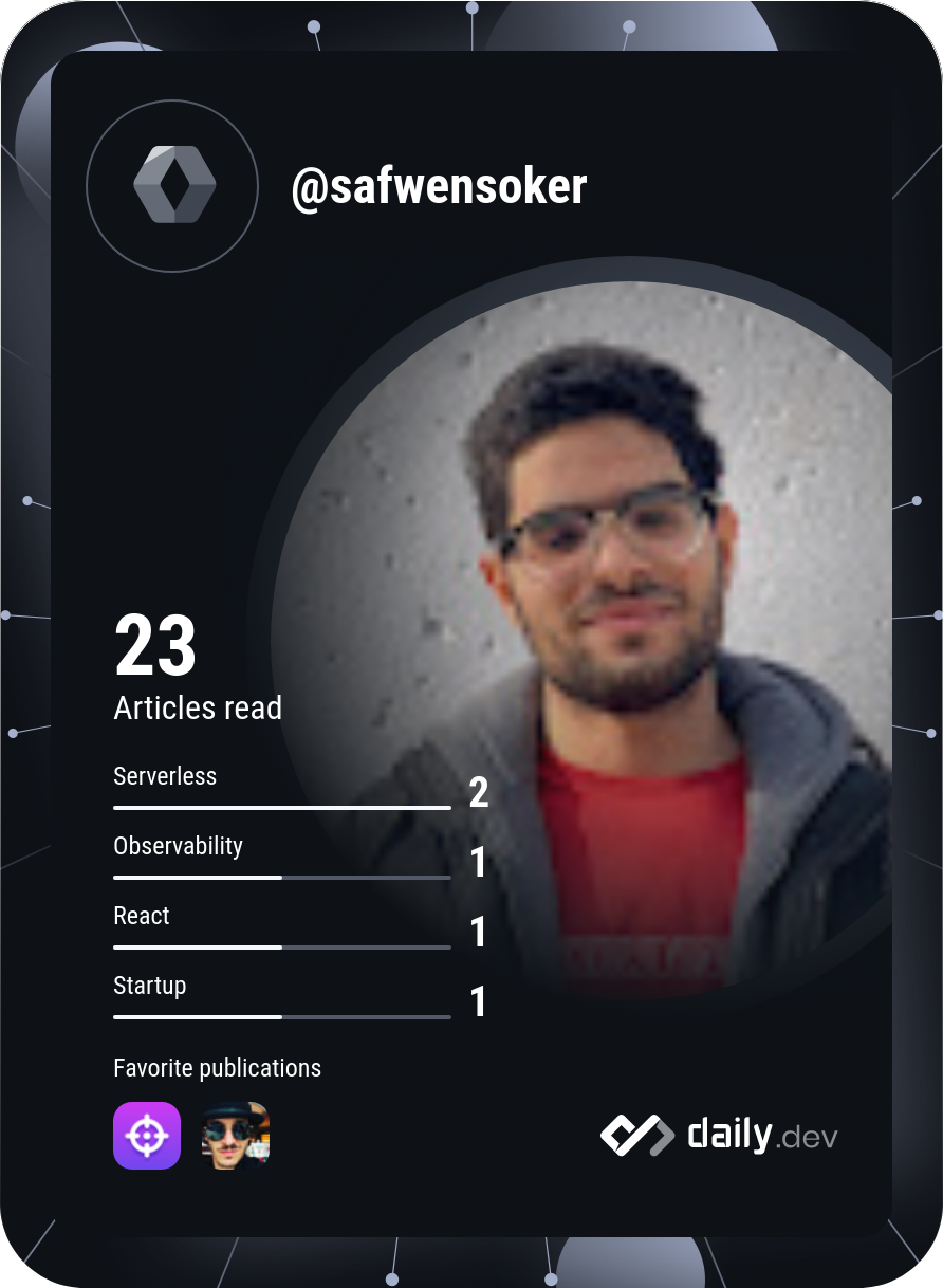 Safwen Soker's Dev Card