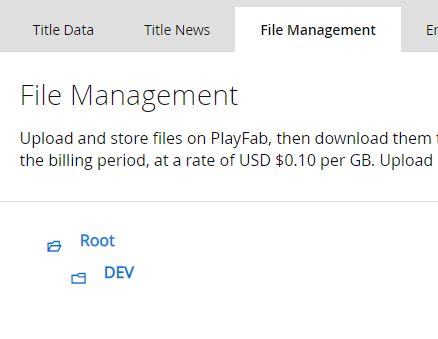 Files for versions in File Management