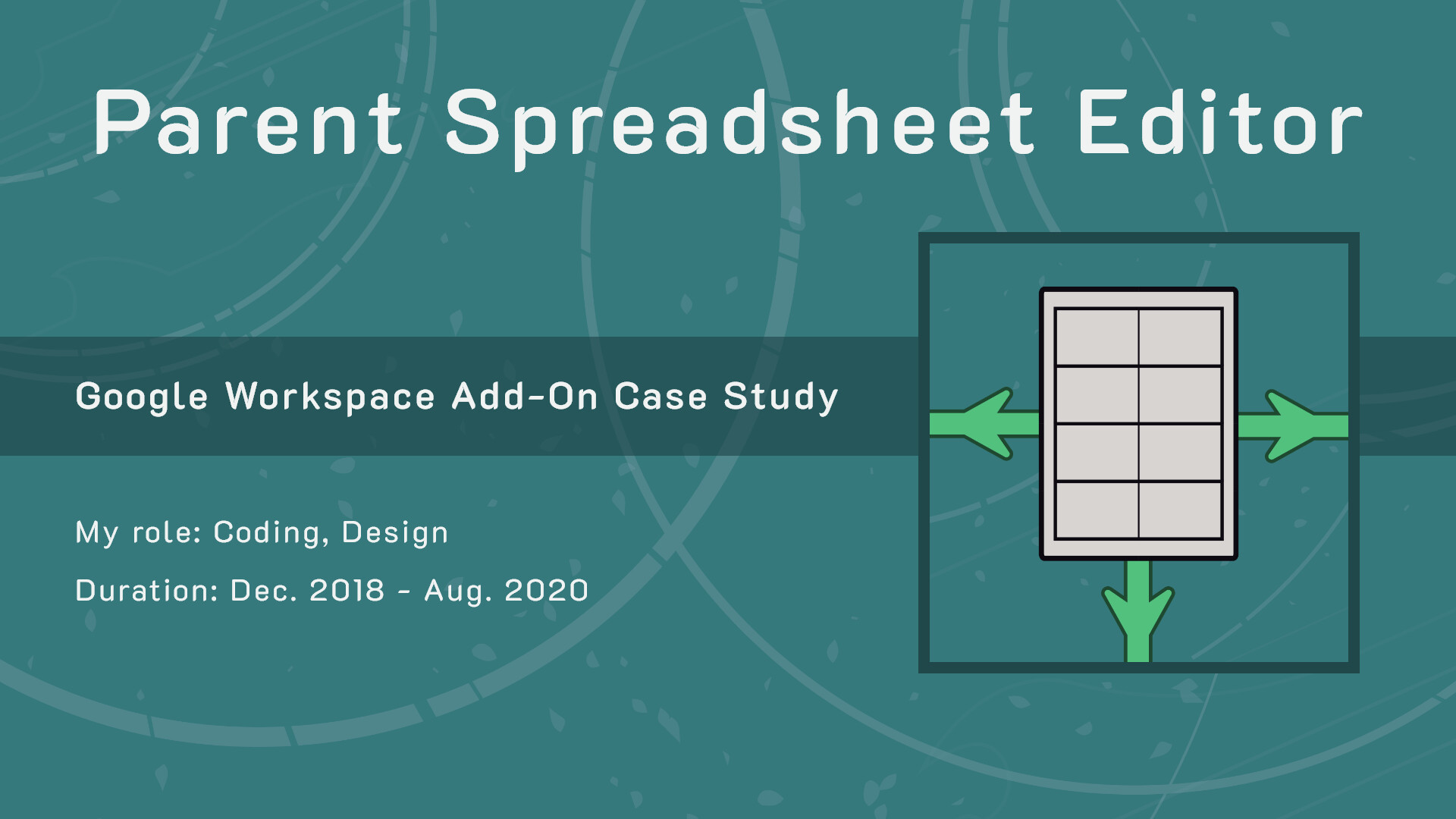 Artwork for Parent Spreadsheet Editor