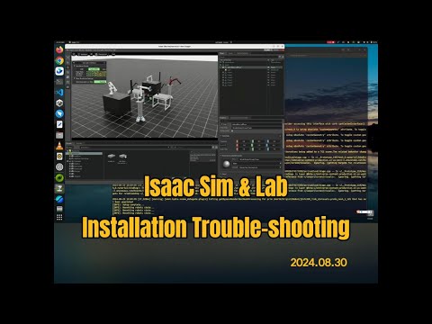 A demo of Isaac Sim with robotic arms