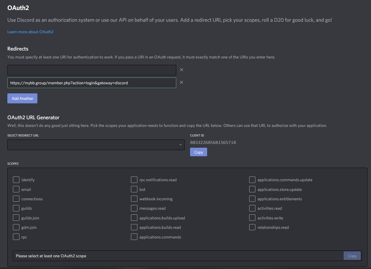 Discord App Screen