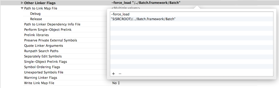 XCode Force Load