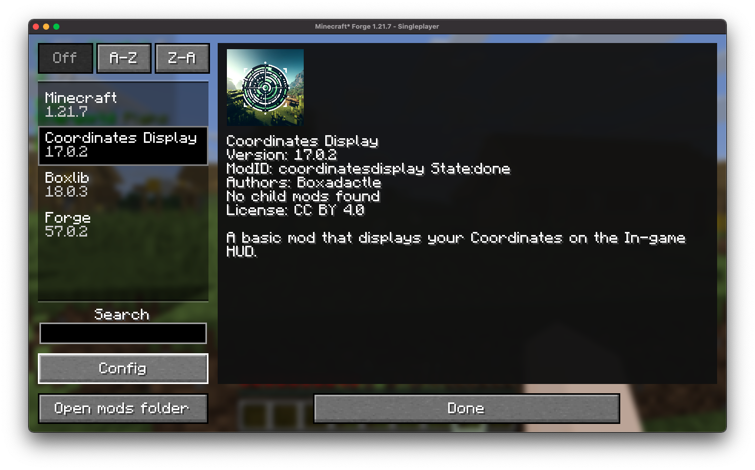 mod menu