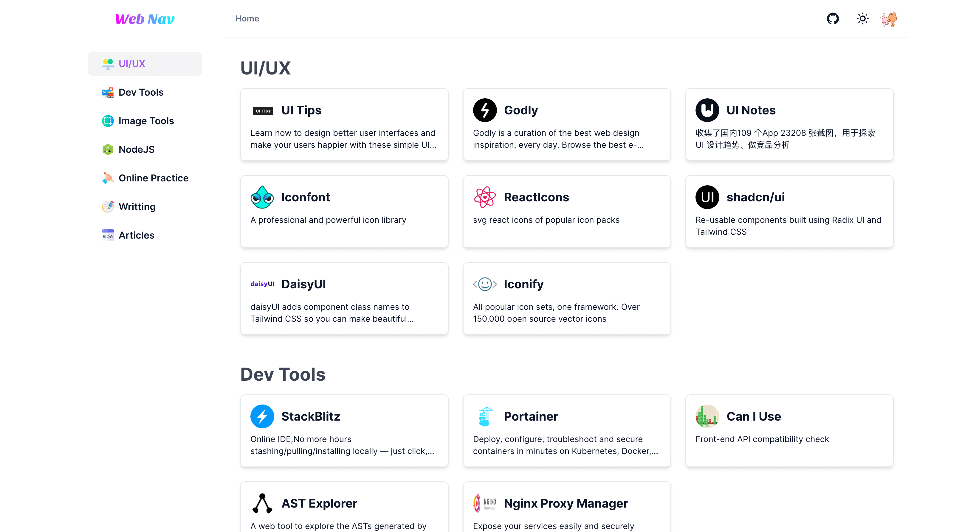Example demo page