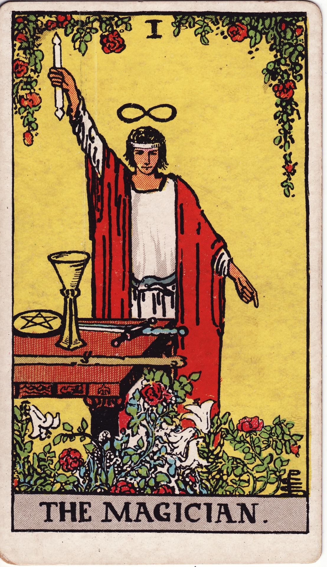 tarot card of the magician