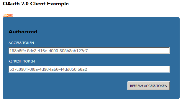 example oauth 2.0 client web server app tokens