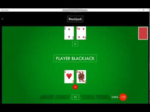 BlackJackUWP Demo Video