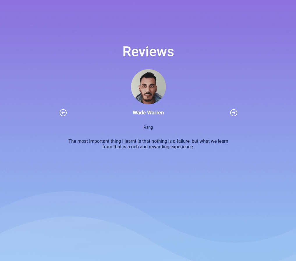 reviews app output