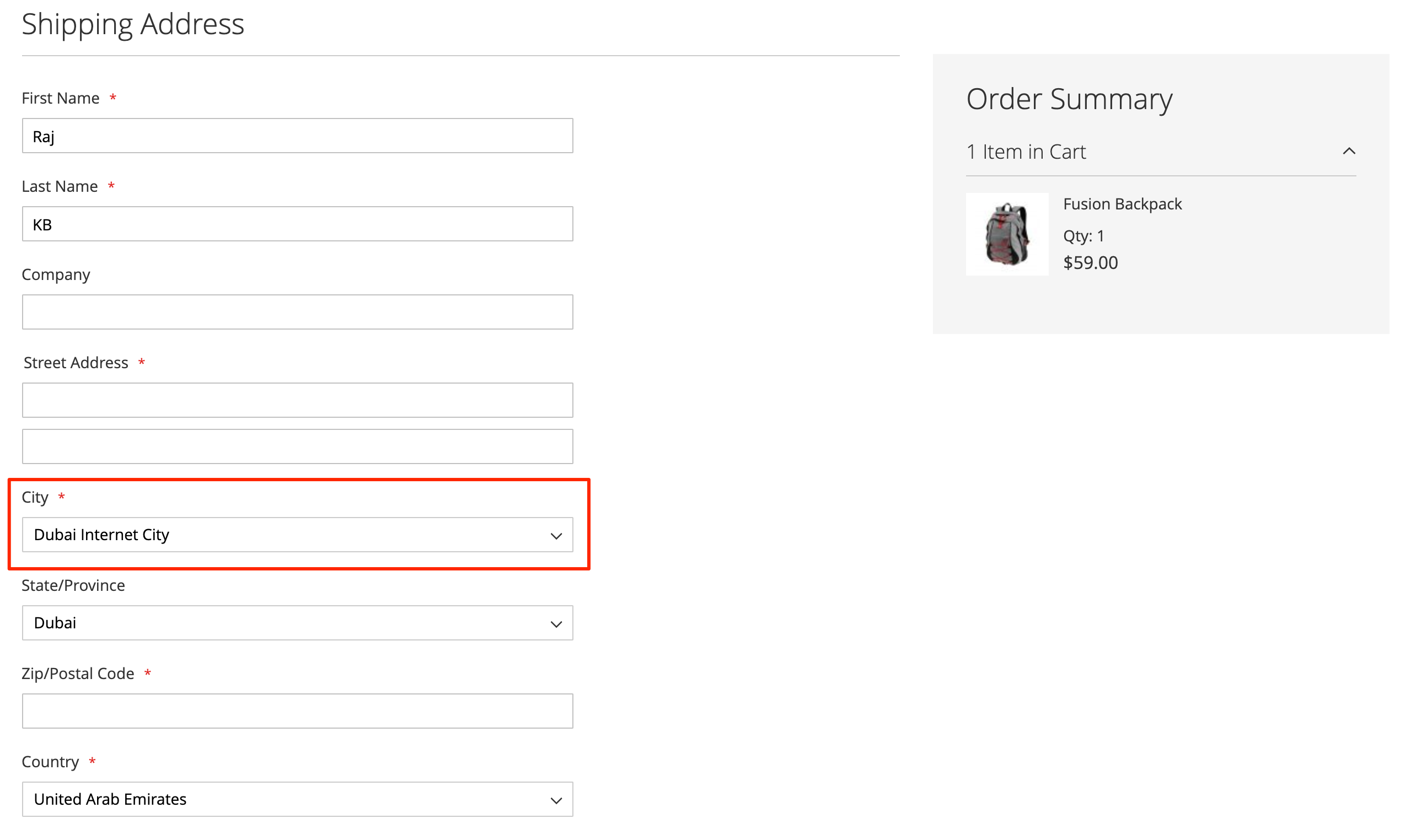 Magento 2 City Dropdown in Checkout Address Page