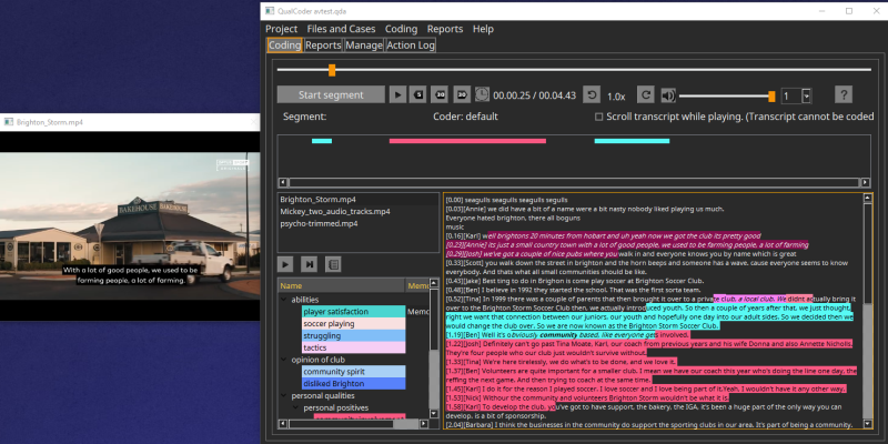 Coding audio and video