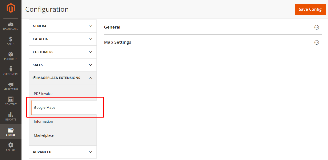 Magento 2 Google Maps configuration