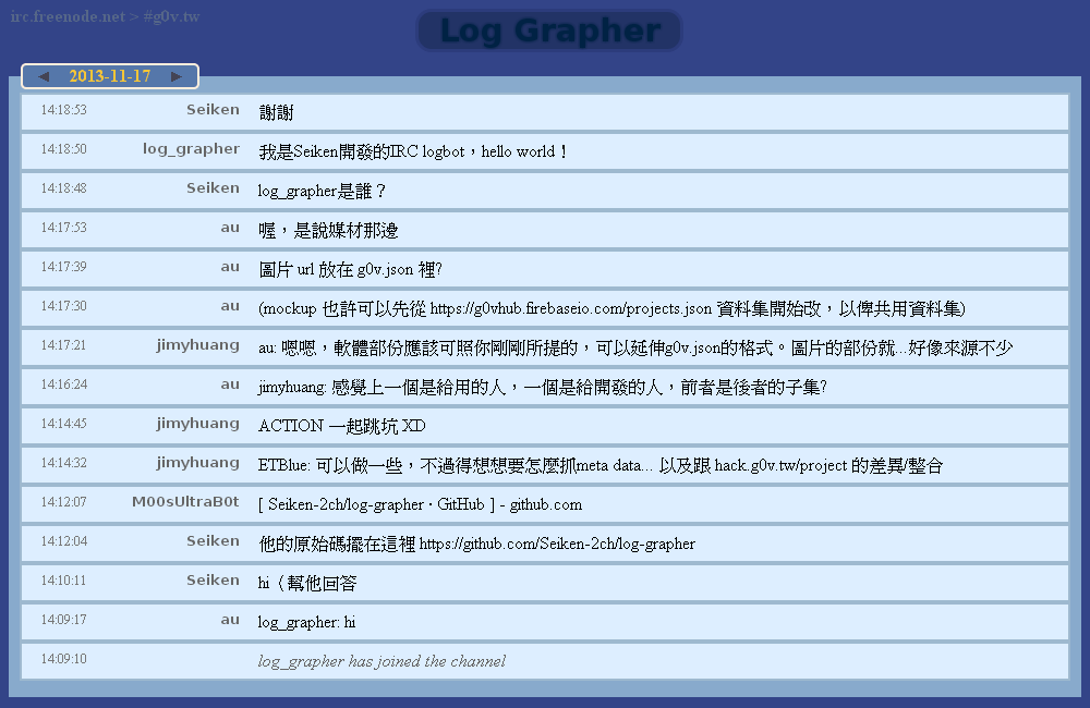 Log Grapher screnshot