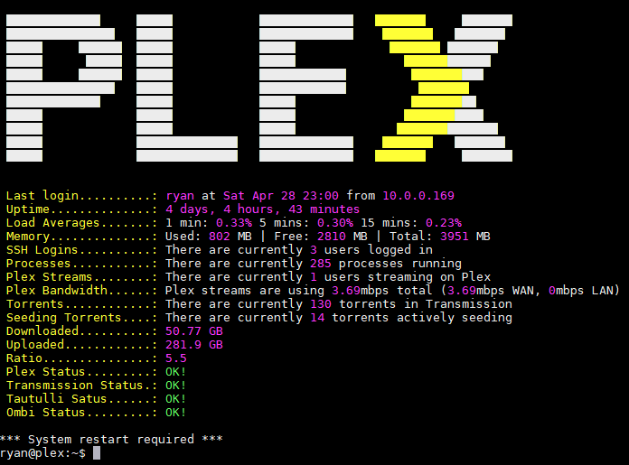 PlexMOTD