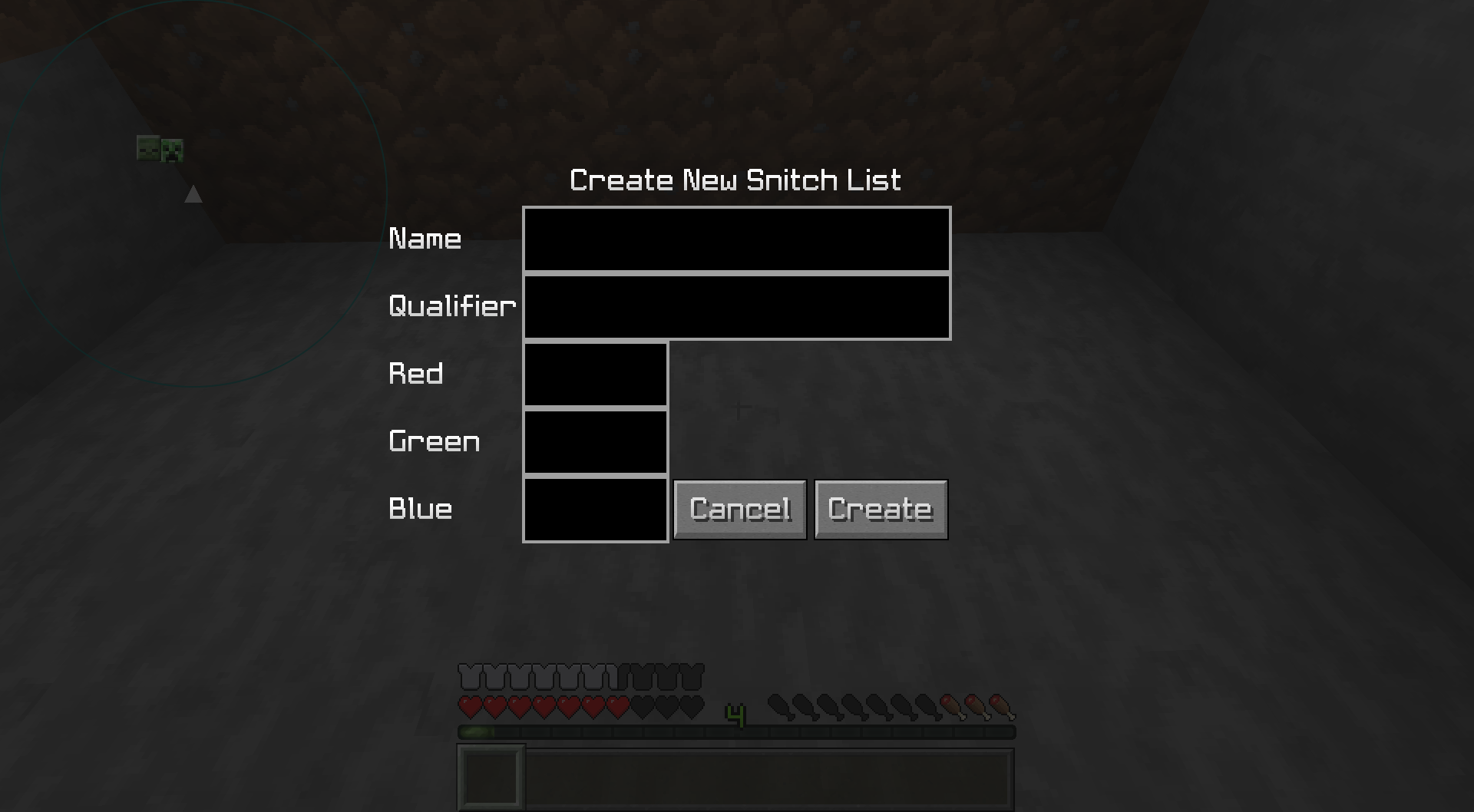 New Snitch List Screen