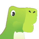 Disrex T-Rex Mascot Smiling