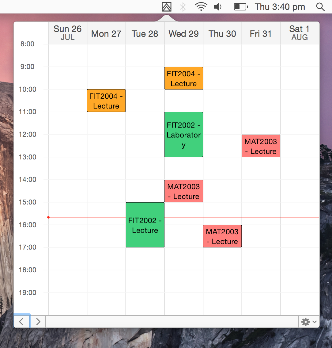 MonashTimetable