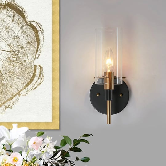 zevni-modern-1-light-brass-gold-wall-sconce-black-vanity-light-with-open-cylinder-clear-glass-shades-1