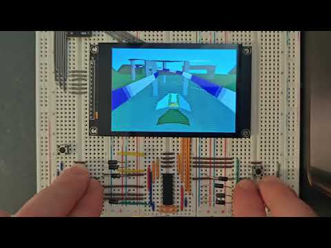 Jet on ESP32-S3 — 60 FPS Wipeout-style demo
