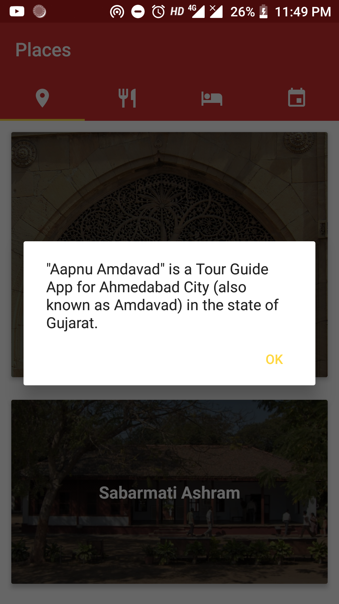 Aapnu Amdavad - Tour Guide App [App Screenshot]